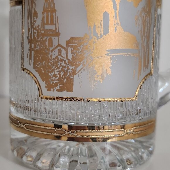 Rare Find Collectible Culver Vintage Boston MA 22 Karat Gold Beer Stein - Picture 3 of 9